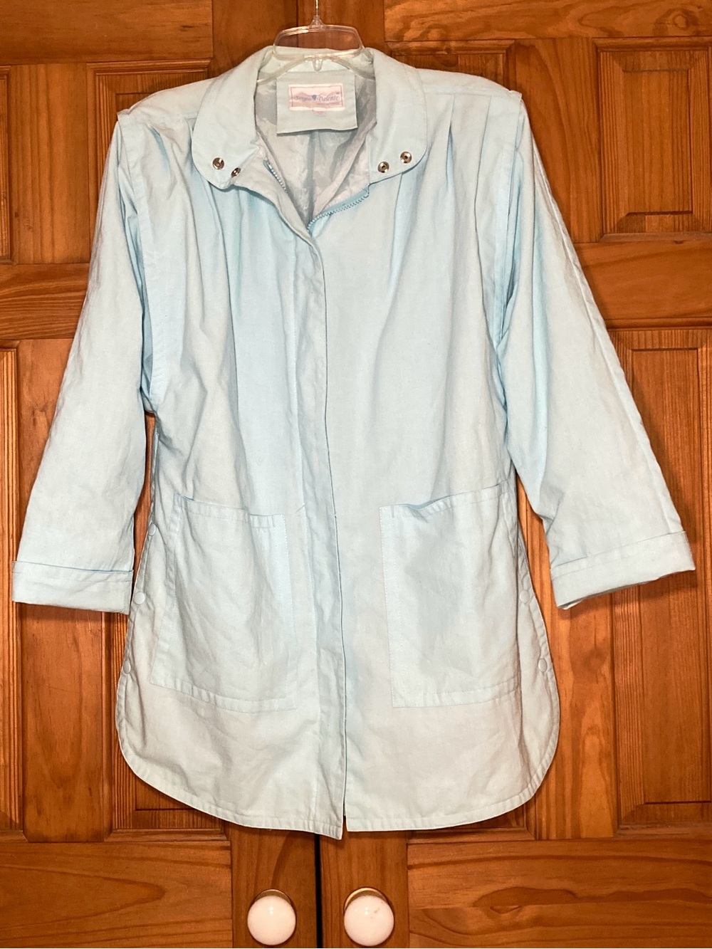 EUC Sergio Valente Vintage 80s Jacket Coat Lined Lightweight Blue Size 11/12